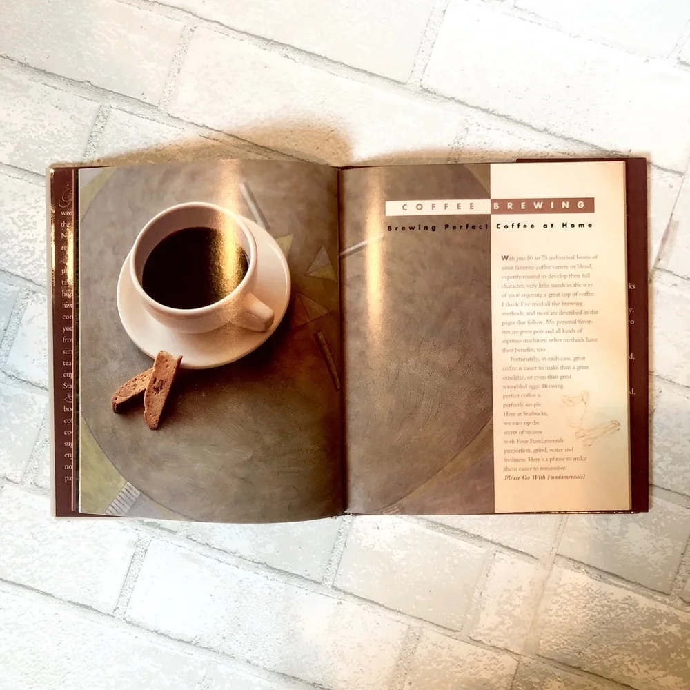Vintage Starbucks Passion For Coffee First Edition 1994 Hardcover Recipe Book